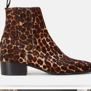 50% OFF✨The Kooples Leopard Print Ankle Boots
